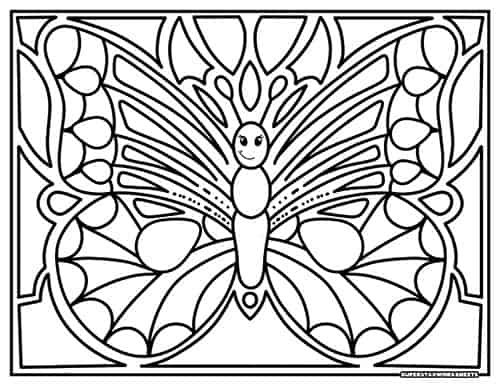 Butterfly coloring pages