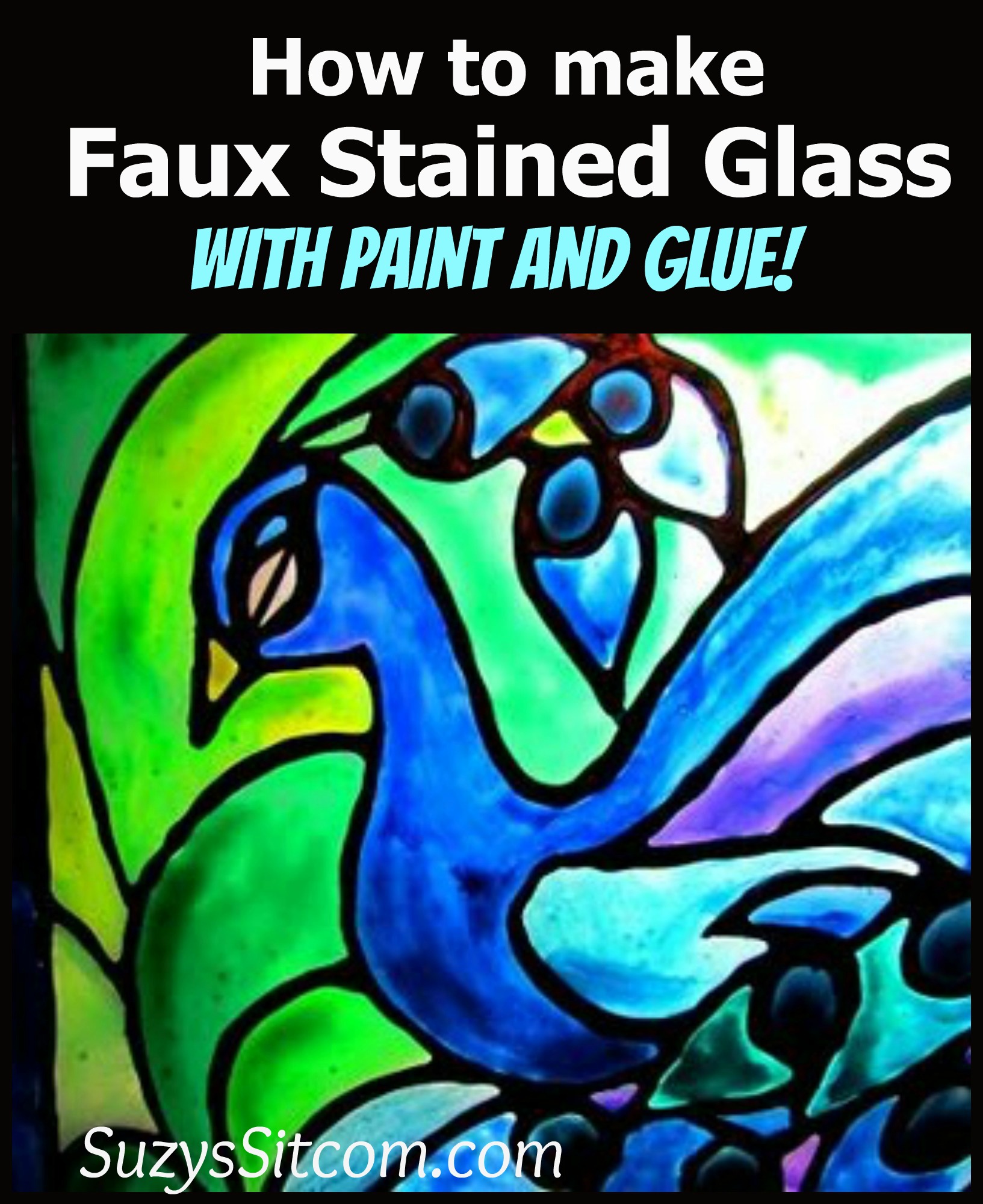 Faux stained glass