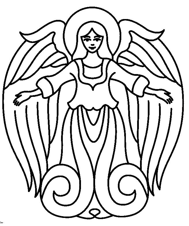 Free printable angel patterns and angel symbols