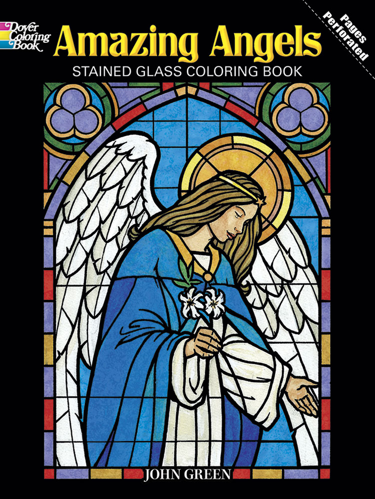Amazing angels stained glass loring book