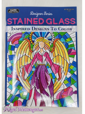 Stained glass adult coloring book adult coloring â angel messenger online store â angel messenger