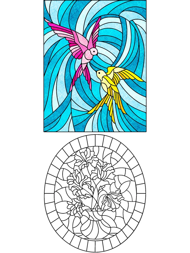 Stained glass paint by number on the app store