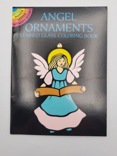 Angel ornaments stained glass coloring book dover stained glass coloring book