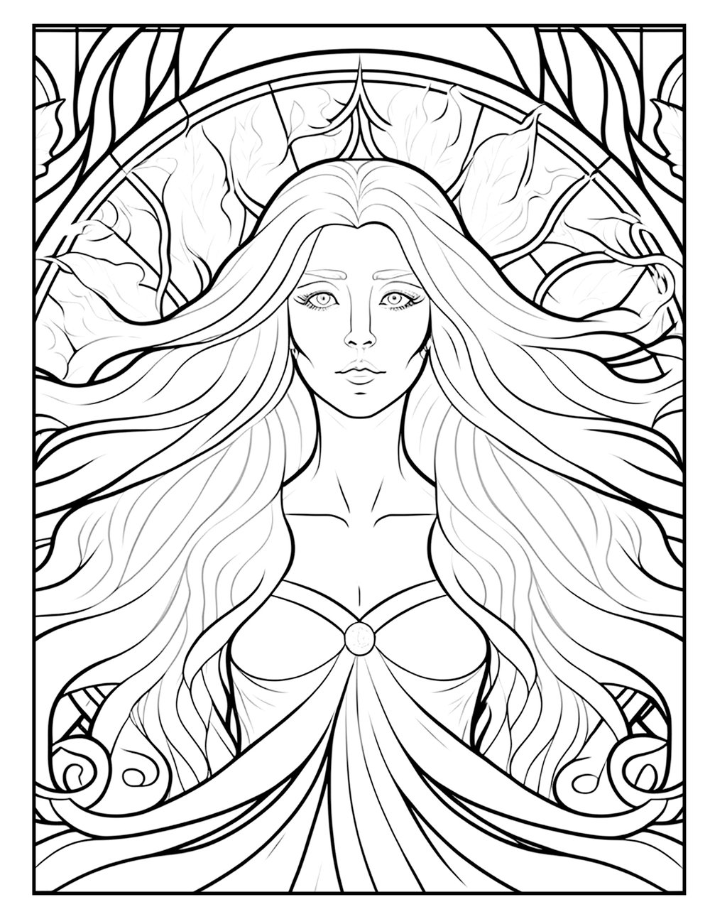 Stained glass style coloring pages images â chris nelson