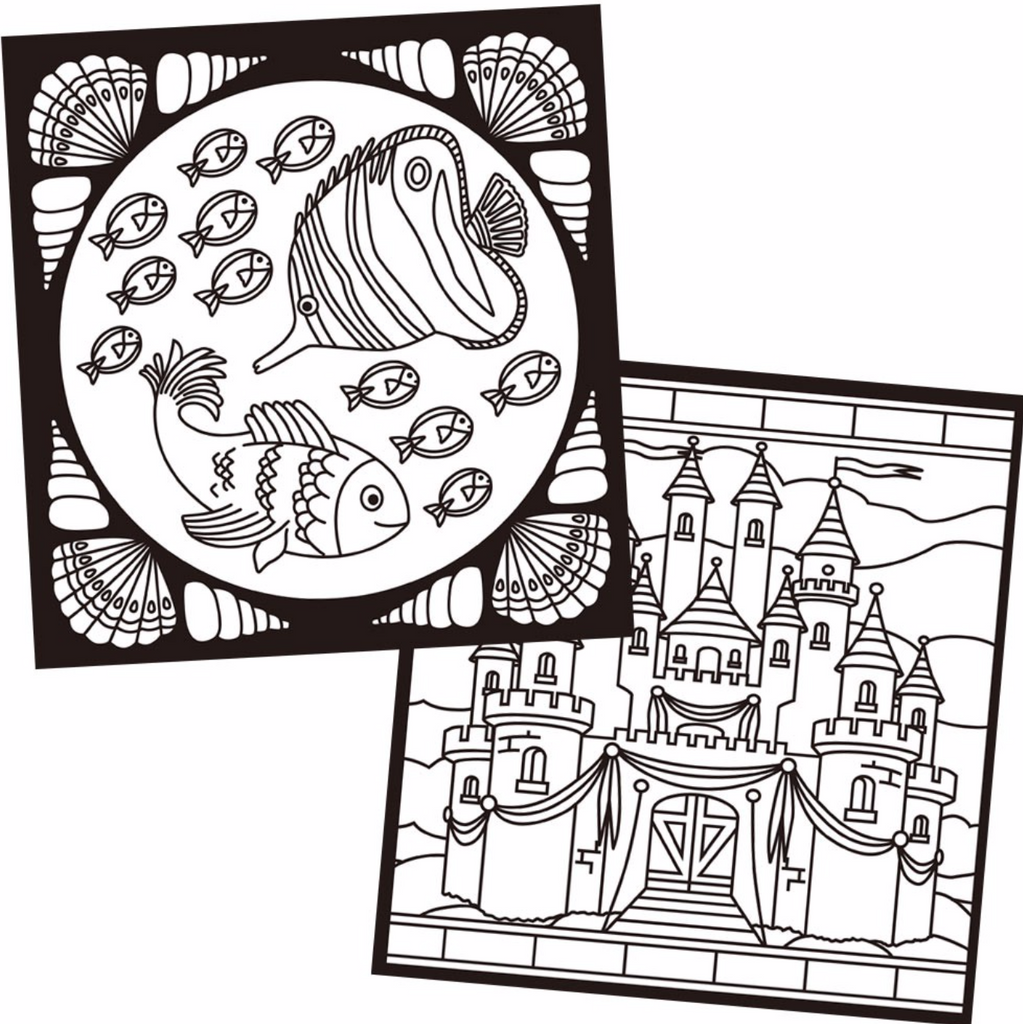 Galt stained glass colouring book â le jeux boutique