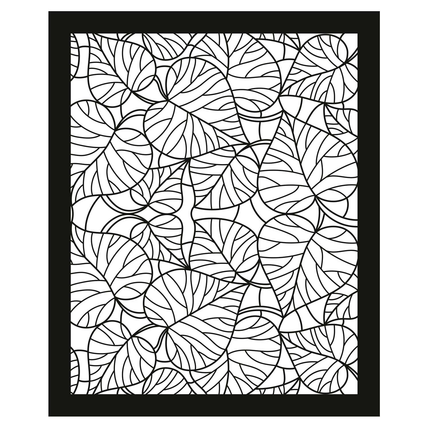 Stained glass coloring book