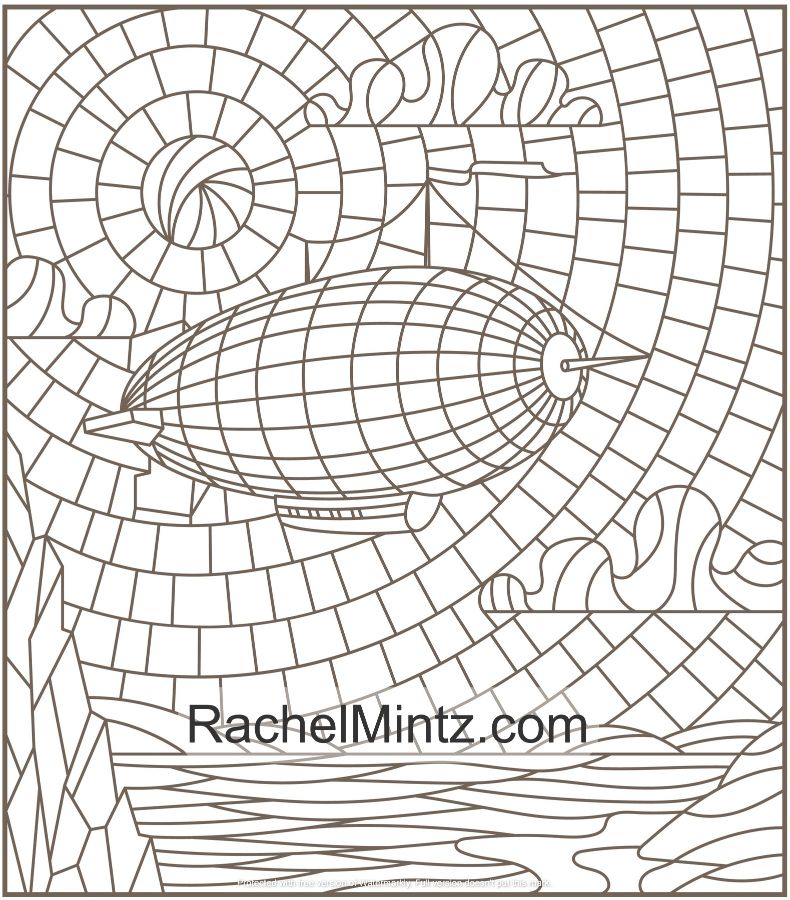 Gorgeous stained glass art coloring book digital pdf format â rachel mintz coloring books