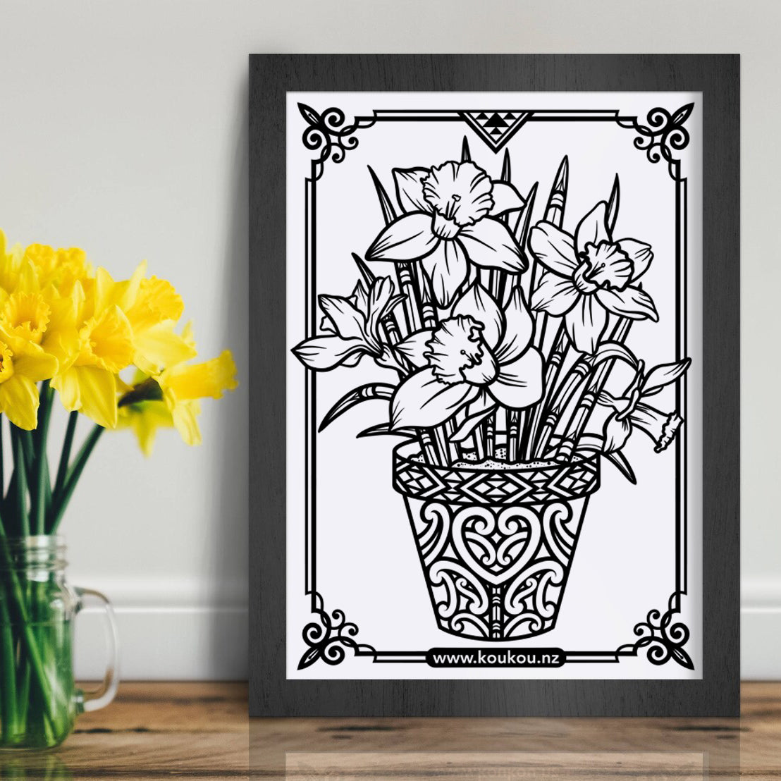 Daffodil day colouring sheet â creations