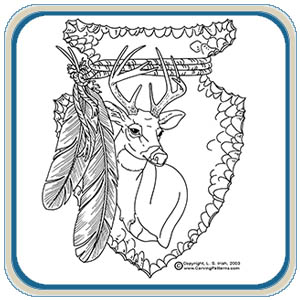 White tail deer patterns â classic carving patterns â art designs studio