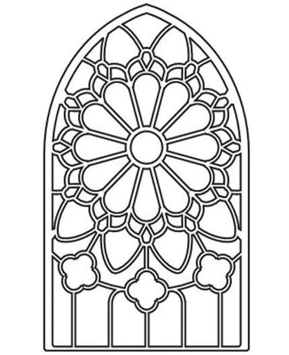 Free easy to print stained glass coloring pages