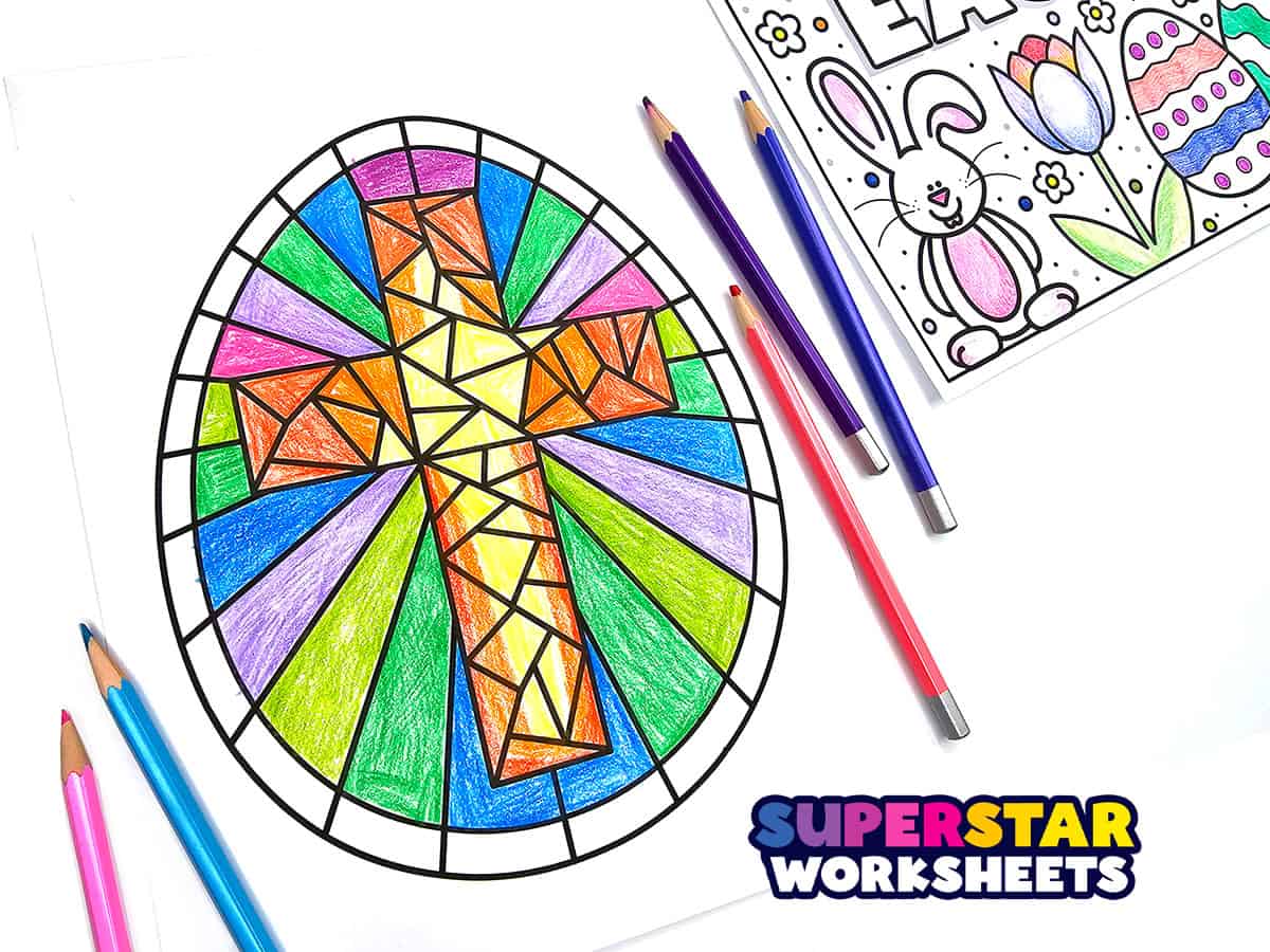 Easter egg coloring pages