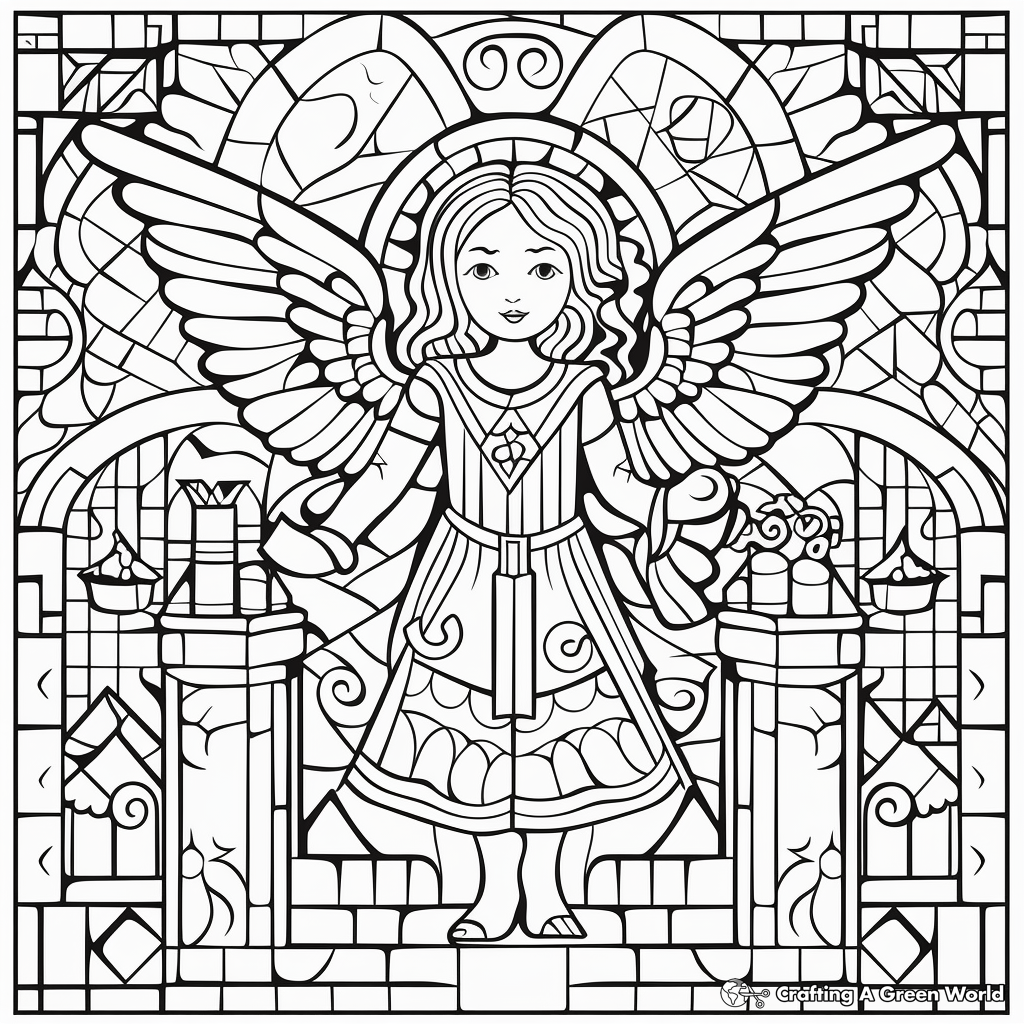 Mosiac coloring pages