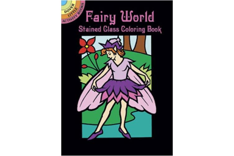 Shop fairy world stained glass coloring book dover stained glass coloring book