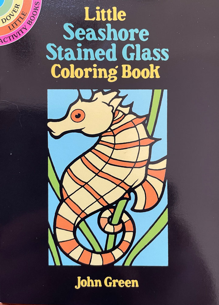 Little seashore stained glass loring book