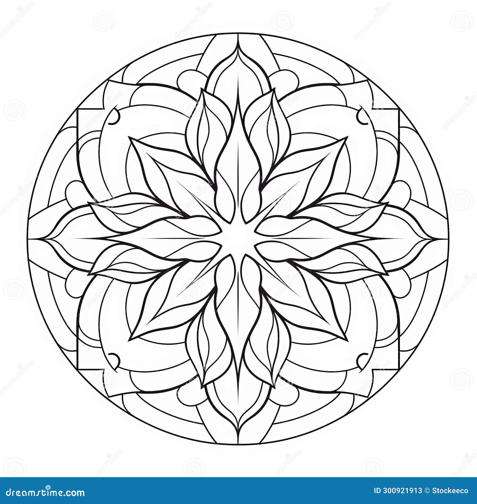 Stained glass coloring pages stock photos