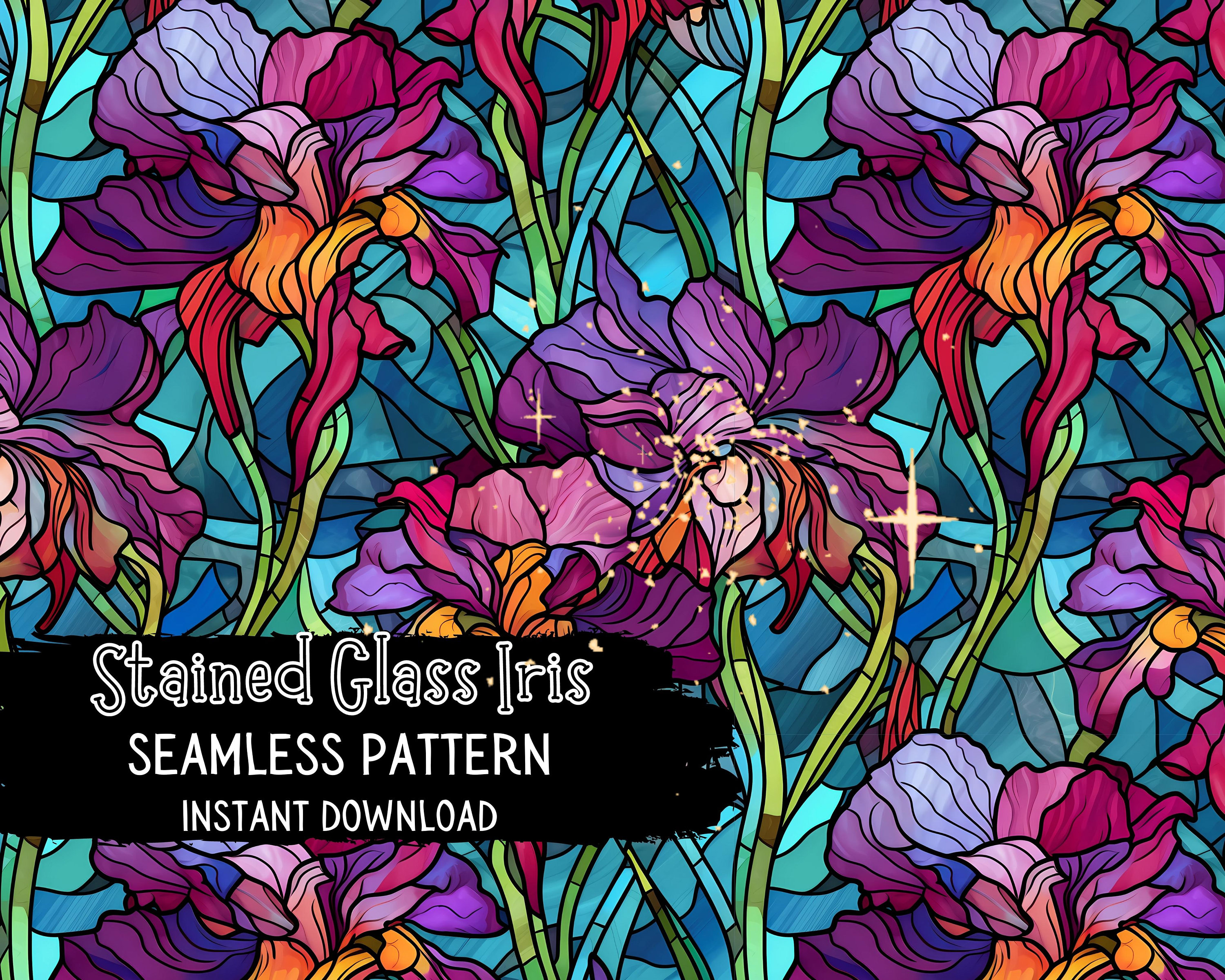 Stained glass iris