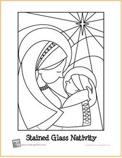 Free coloring page stained glass nativity scene nativity coloring pages nativity coloring coloring pages