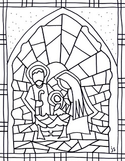 Nativity coloring pages â stushie art