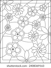 Stained glass coloring pages images stock photos d objects vectors