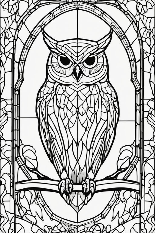 Free vector hand drawn owl outline illustration