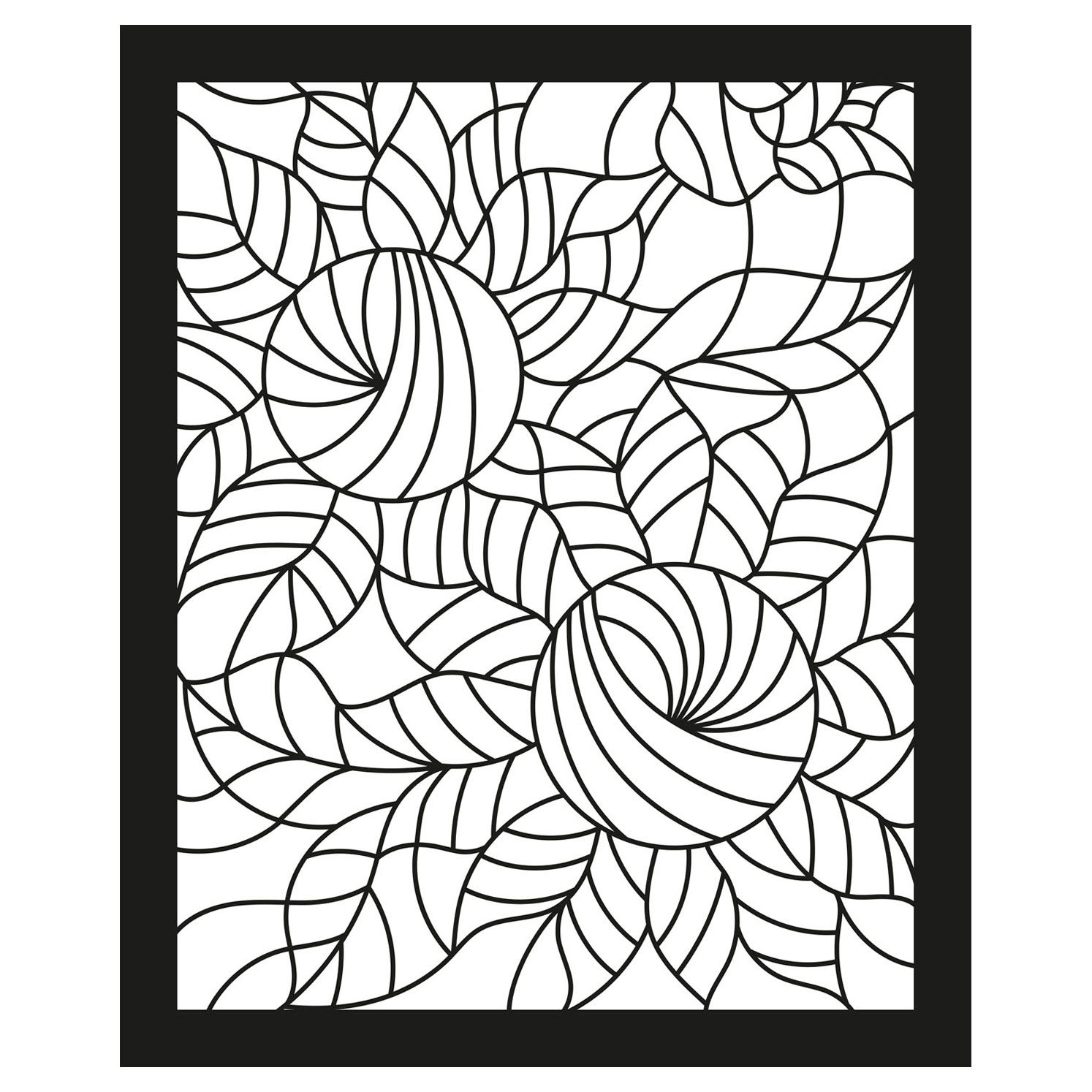 Stained glass coloring book