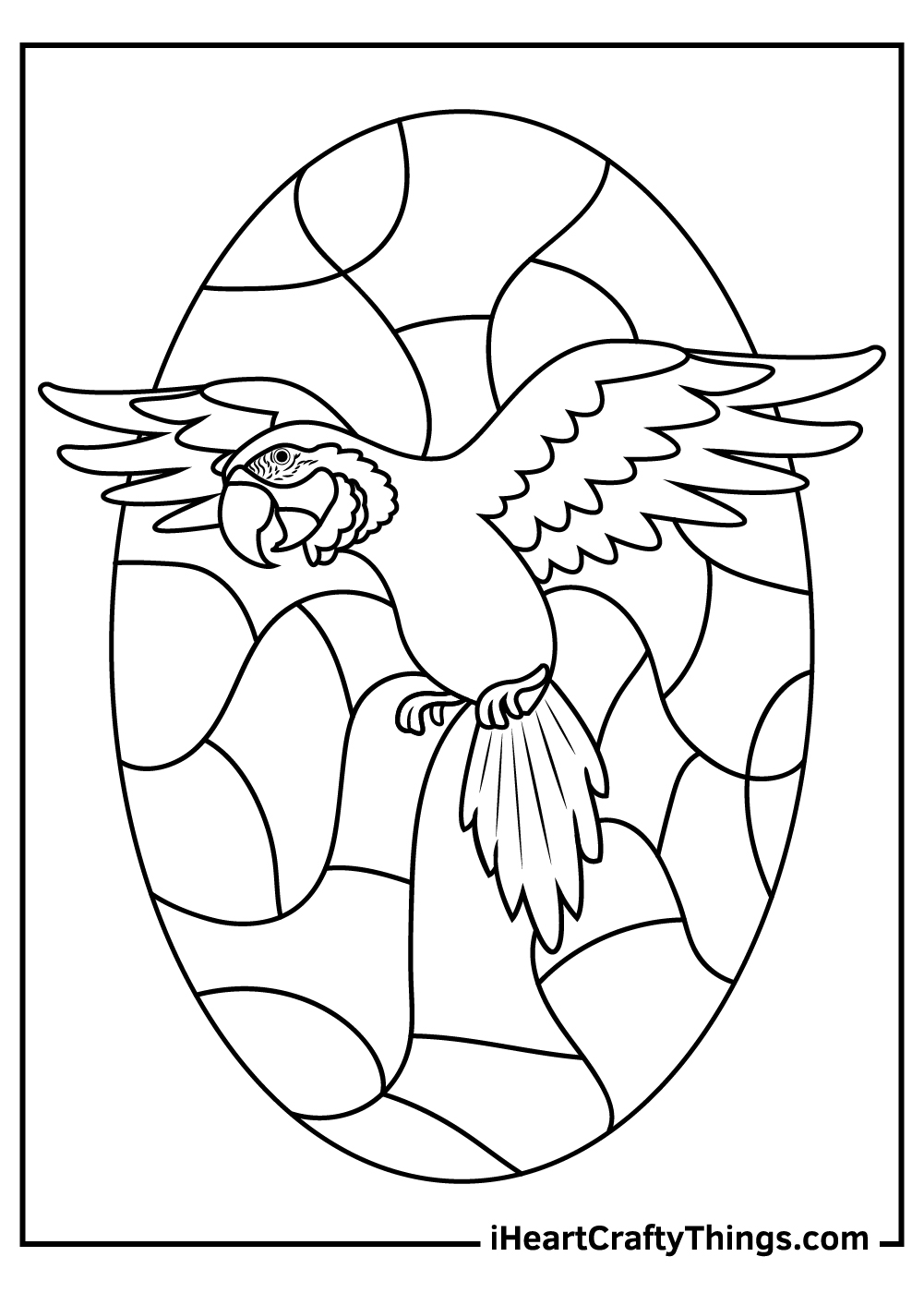 Parrots coloring pages free printables