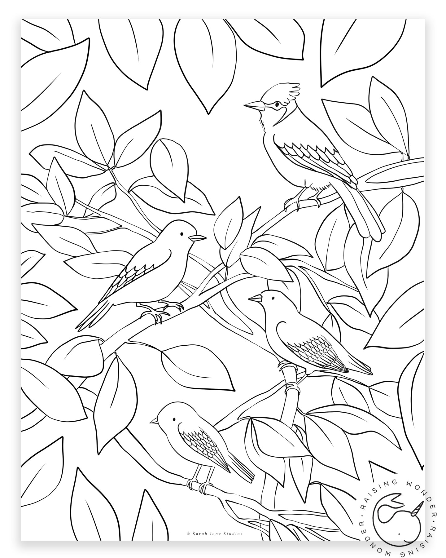 Single coloring page