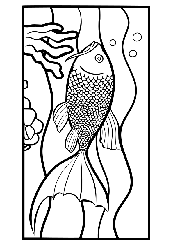 Fish coloring pages free printable nurie