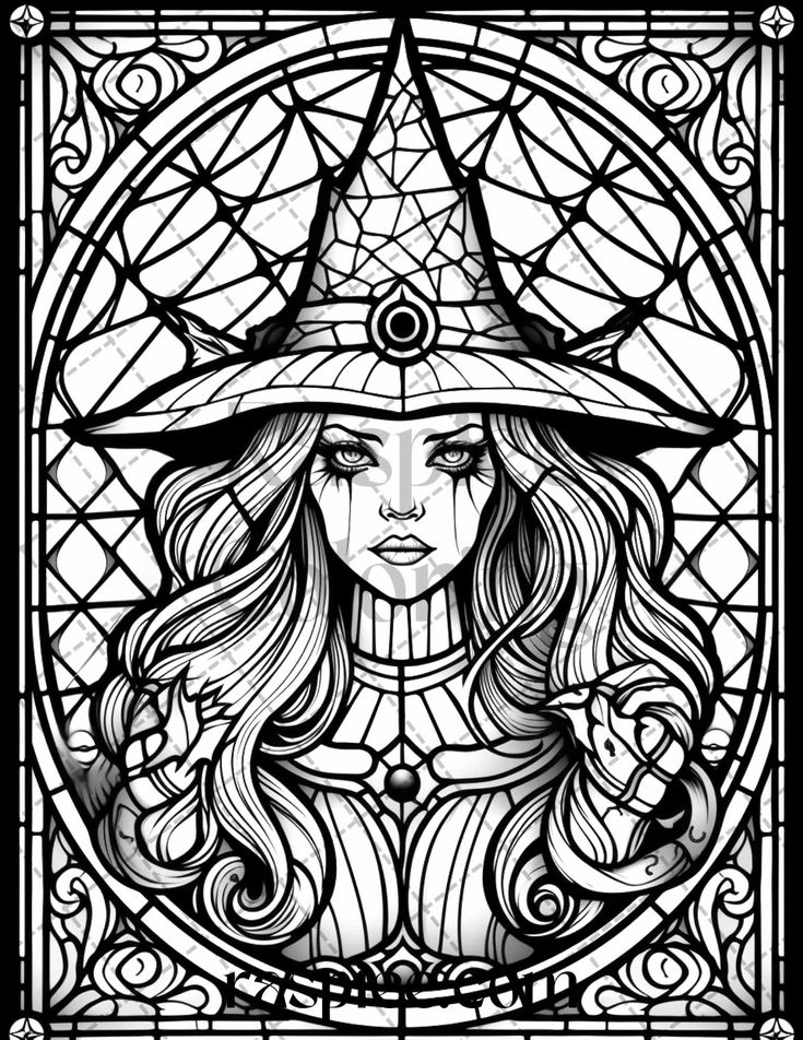 Halloween stained glass grayscale coloring pages printable for adul in coloring pages grayscale coloring animal stencil art