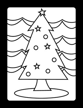 Christmas stained glass coloring pages by slate modern tpt