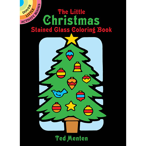 The little christmas stained glass colouring book