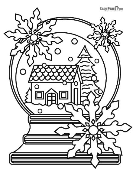 Printable winter coloring pages