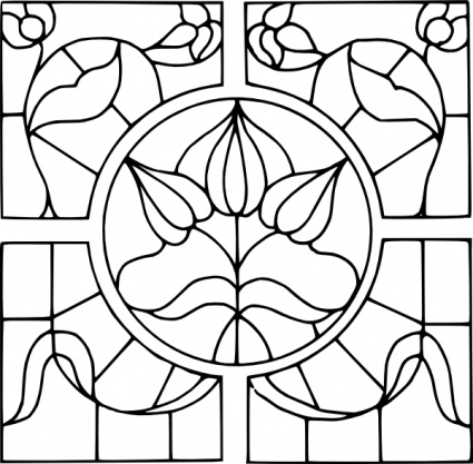 Stained glass motif clip art clipart for free download