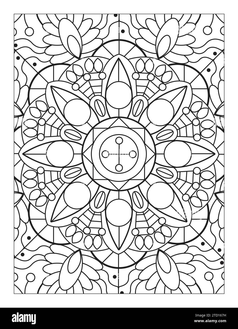 Coloring book pattern hi