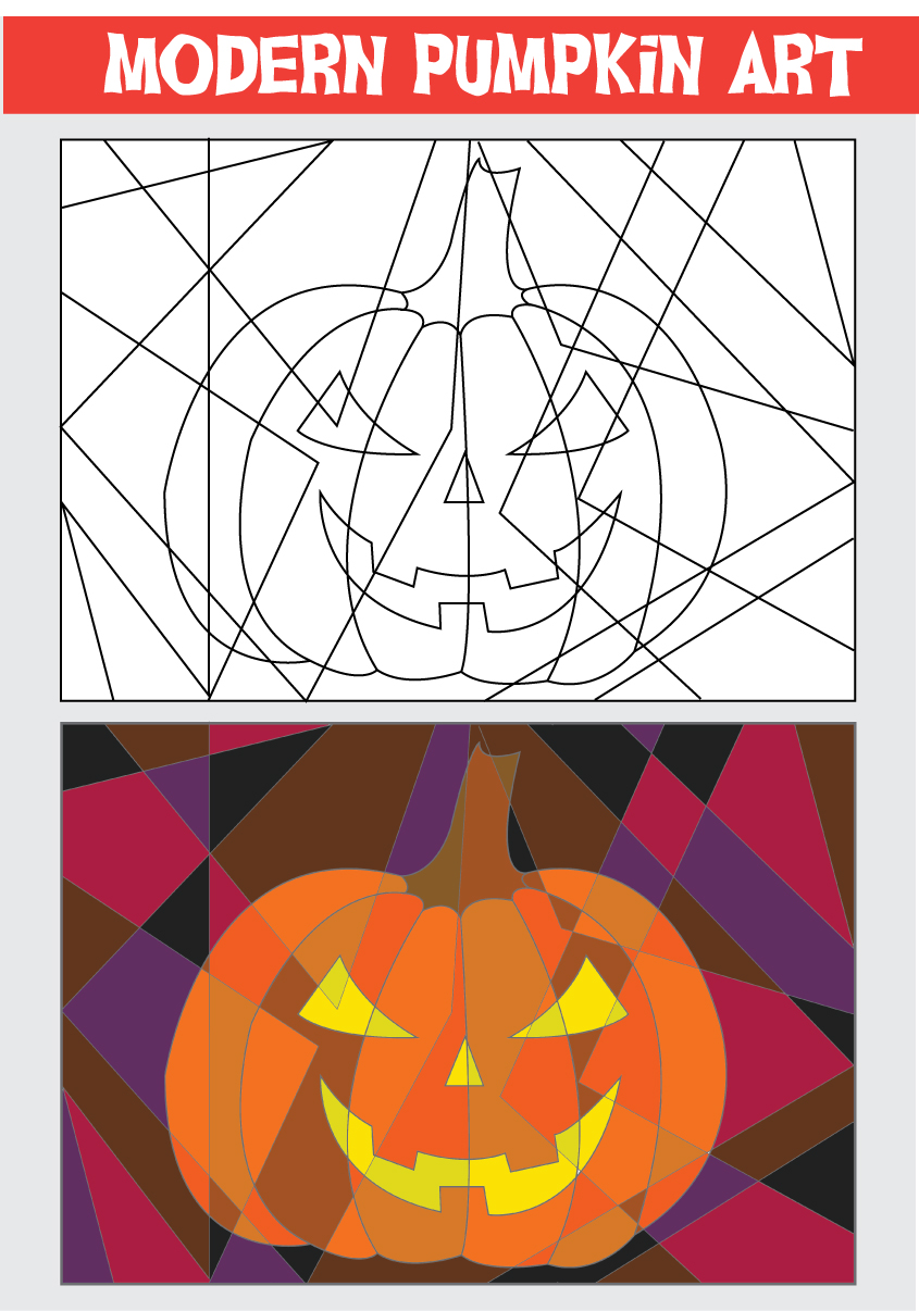 Free printable halloween pumpkin art