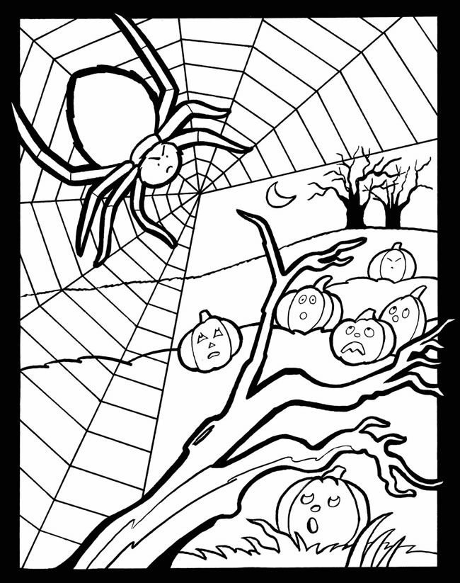 Spooky fun with stained glass coloring book