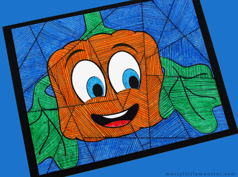 Spookley the square pumpkin coloring page