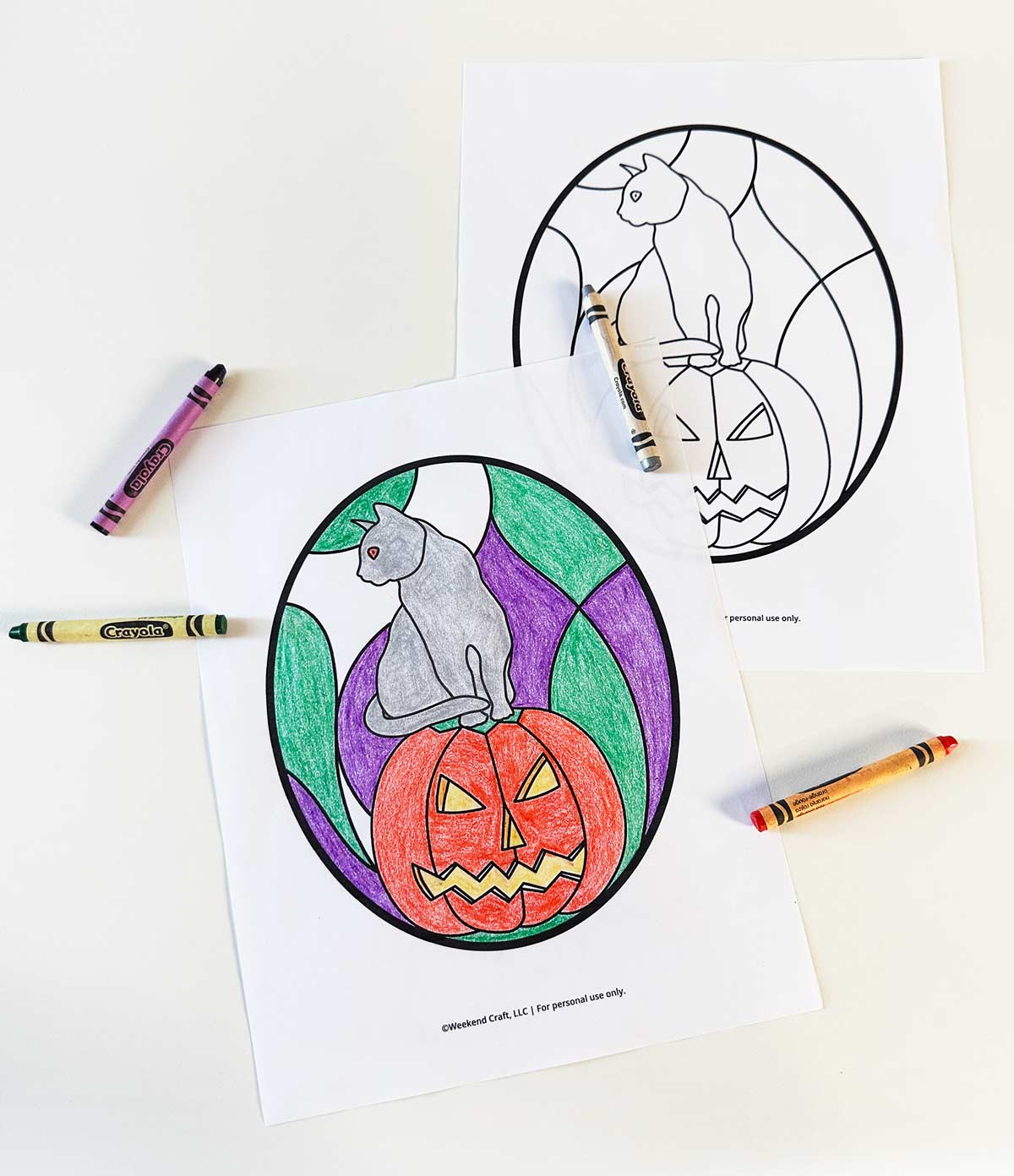 Halloween coloring sheet