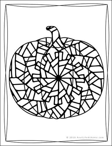 Printable pumpkin coloring book for kids and adults