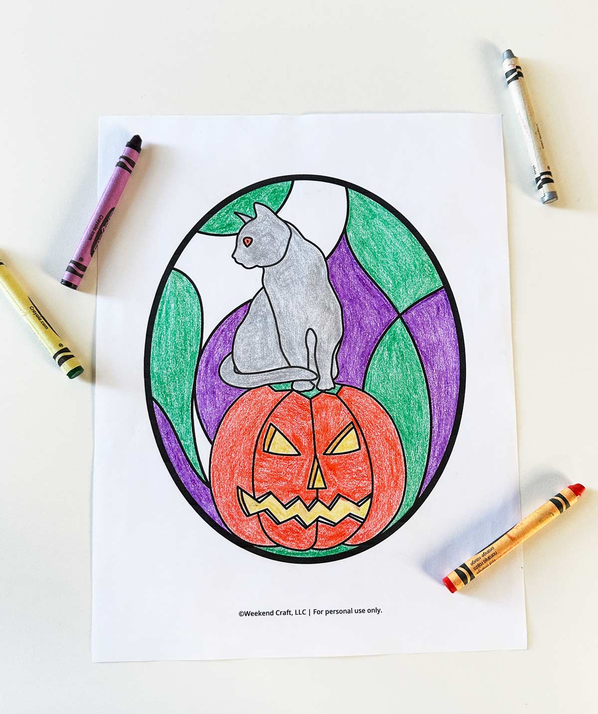 Halloween coloring sheet