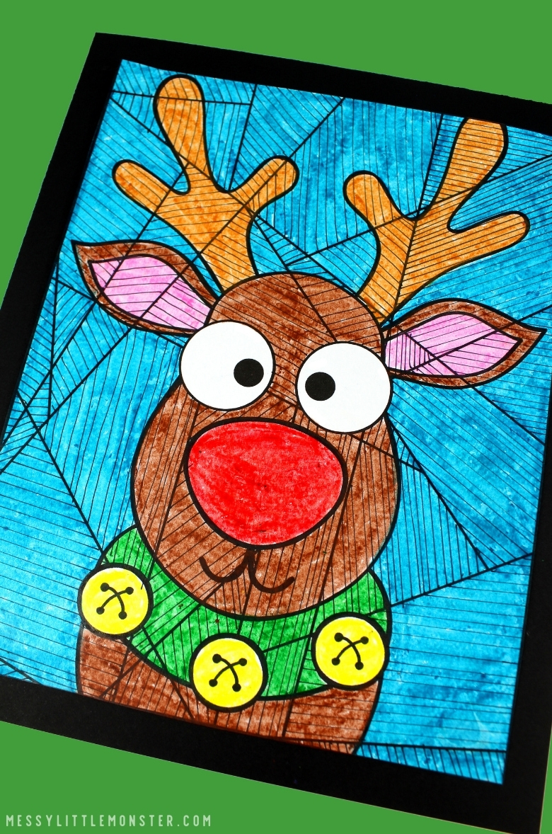 Rudolf coloring page
