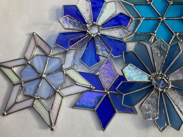 Winter snowflakes rstainedglass