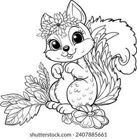 Squirrel coloring images stock photos d objects vectors