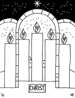 Advent coloring pages â stushie art