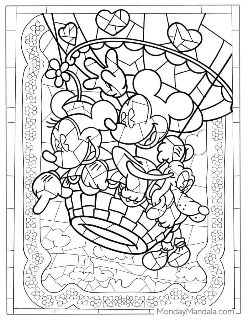 Stained glass coloring pages free pdf printables