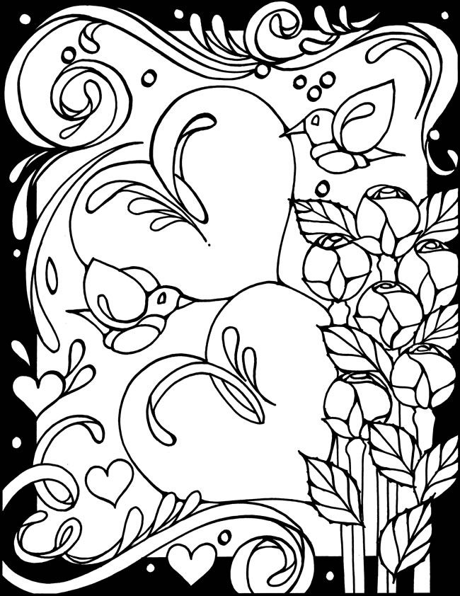 Wele to dover publications love coloring pages coloring pages heart coloring pages