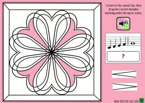 Digital valentines day music coloring pages