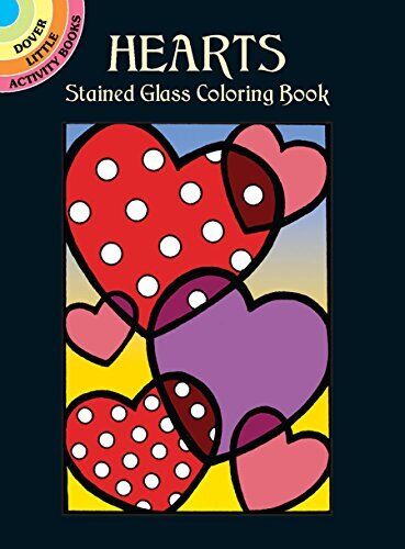 Dover little activity books love ser hearts stained glass coloring book by cathy beylon trade paperback for sale online