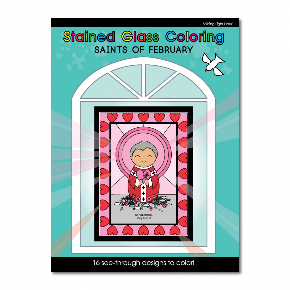 Stained glass coloring book