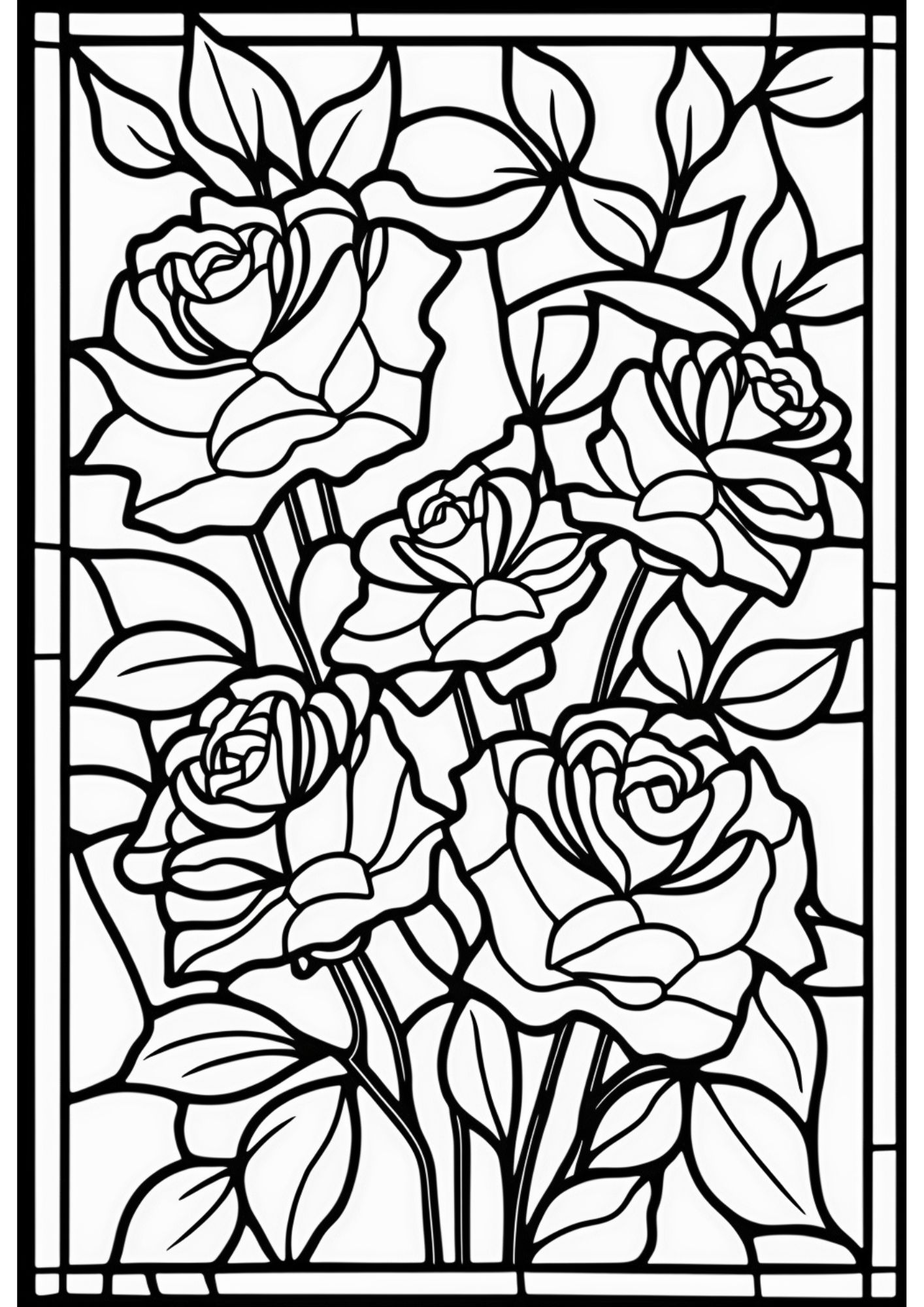 Free printable roses coloring pages for adults and kids